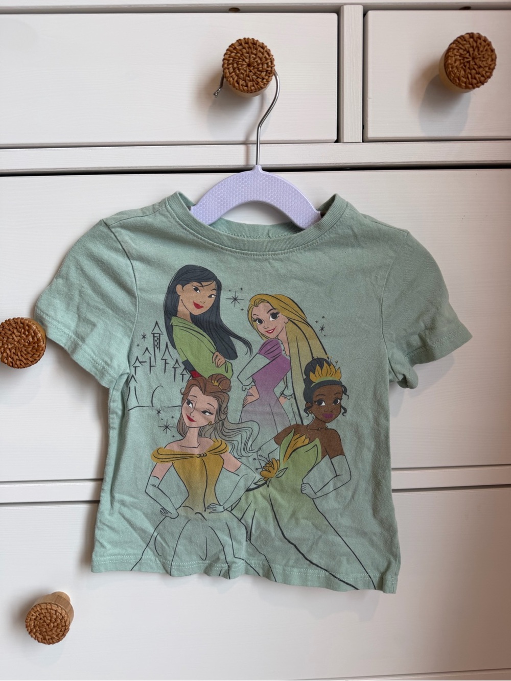 Kids Green Disney Princess Graphic Tee 2T